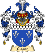 English Family Coat of Arms (v.25) Glasier or Glazier