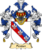 English Family Coat of Arms (v.25) Pender