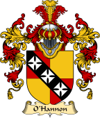 Irish Family Coat of Arms (v.25) O'Hannon