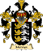 English Family Coat of Arms (v.25) Mervyn