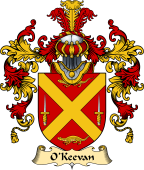 Irish Family Coat of Arms (v.25) O'Keevan