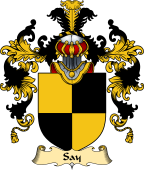 English Family Coat of Arms (v.25) Say