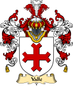 Welsh Family Coat of Arms (v.25) Valle (de. of Pembrokeshire)