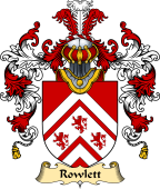 English Family Coat of Arms (v.25) Rowlett