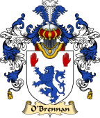 Irish Family Coat of Arms (v.25) O'Brennan