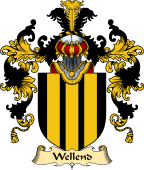 English Family Coat of Arms (v.25) Wellend