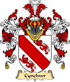 Welsh Family Coat of Arms (v.25) Cynchwr (lord, of Ireland)