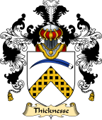 Welsh Family Coat of Arms (v.25) Thicknesse (of Beaumaris, Anglesey)