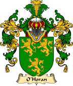 Irish Family Coat of Arms (v.25) O'Horan or Haren