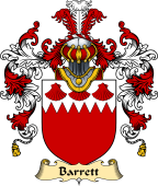 English Family Coat of Arms (v.25) Barrett