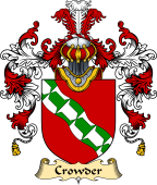 English Family Coat of Arms (v.25) Crowder