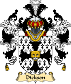 English Family Coat of Arms (v.25) Dicksen or Dickson