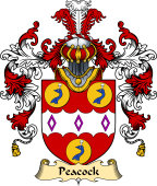 English Family Coat of Arms (v.25) Peacock I