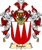 English Family Coat of Arms (v.25) Bayler or Baylor