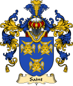 English Family Coat of Arms (v.25) Saint