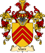 English Family Coat of Arms (v.25) Clare