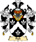 English Family Coat of Arms (v.25) Fish