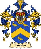 English Family Coat of Arms (v.25) Tomkins or Thompkins