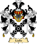 English Family Coat of Arms (v.25) Leke or Leake