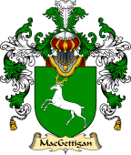 Irish Family Coat of Arms (v.25) MacGettigan or Ettigan