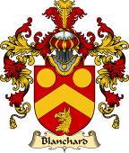 English Family Coat of Arms (v.25) Blanchard