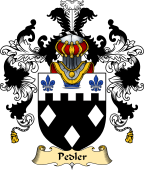 English Family Coat of Arms (v.25) Pedler