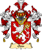 English Family Coat of Arms (v.25) Odin or Odo