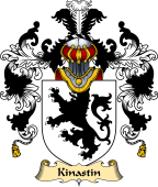 English Family Coat of Arms (v.25) Kinastin or Kynastin