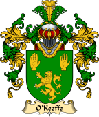 Irish Family Coat of Arms (v.25) O'Keefe