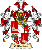 Irish Family Coat of Arms (v.25) O'Riordan or Rearden