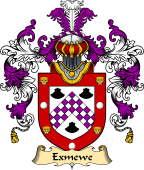 Welsh Family Coat of Arms (v.25) Exmewe (of Ruthin, Denbighshire)