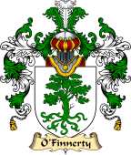 Irish Family Coat of Arms (v.25) O'Finaghty or Finnerty