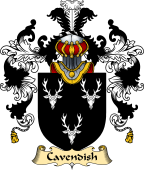 English Family Coat of Arms (v.25) Cavendish