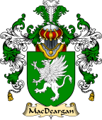 Irish Family Coat of Arms (v.25) MacDeargan or O'Dargan