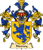 English Family Coat of Arms (v.25) Nanney or Nanny