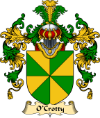 Irish Family Coat of Arms (v.25) O'Crotty