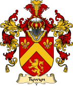 Welsh Family Coat of Arms (v.25) Tywyn (lords of Tywyn, Ferwig, Cardiganshire)