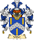 Irish Family Coat of Arms (v.25) Usher