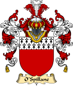 Irish Family Coat of Arms (v.25) O'Spillane or Spelman