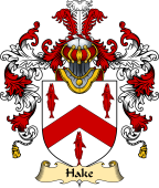 English Family Coat of Arms (v.25) Hake