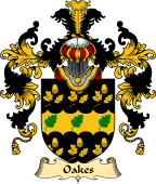 English Family Coat of Arms (v.25) Oakes