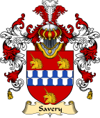 English Family Coat of Arms (v.25) Savery