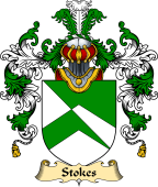 Irish Family Coat of Arms (v.25) Stokes