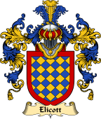 English Family Coat of Arms (v.25) Elicott