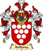 English Family Coat of Arms (v.25) Anthony