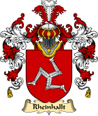 Welsh Family Coat of Arms (v.25) Rheinhallt (Reginald, King of Man)