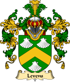 Irish Family Coat of Arms (v.25) Levens or Levinge