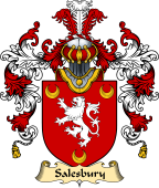 Welsh Family Coat of Arms (v.25) Salesbury (of Lleweni, Denbighshire)