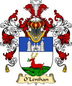 Irish Family Coat of Arms (v.25) O'Lenihan or Lenaghan