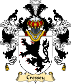 English Family Coat of Arms (v.25) Cressey or Cressy